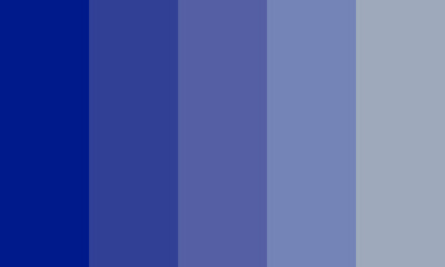 Obraz premium storm sea color palette. abstract blue background with lines