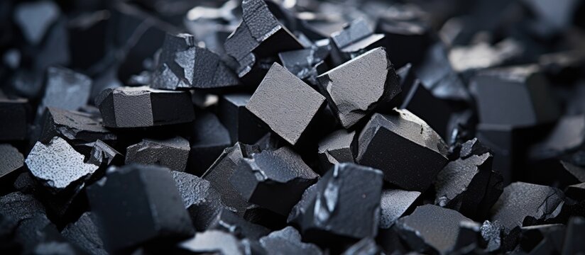 Closeup of ferrotitanium used for modifying, purifying and enhancing steels and alloys.