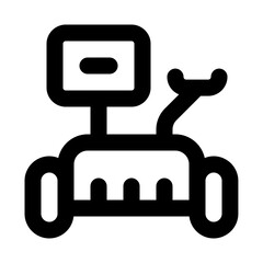 Mars Rover Line UI Icon