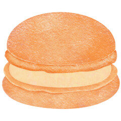 Orange macaroon