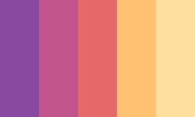 aesthetic sunrise and sunset color palette. abstract colorful background with stripes