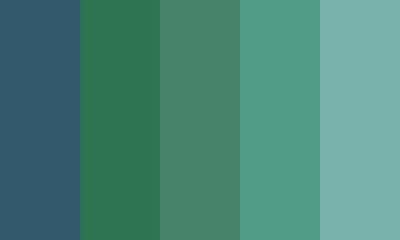 Obraz premium blue green shells color palette. background with stripes