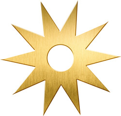 Nsoromma (Child of the Heavens) in Gold - Depicting Guardianship and Divine Protection in Ghana, Suitable for Spiritual and Protective Designs