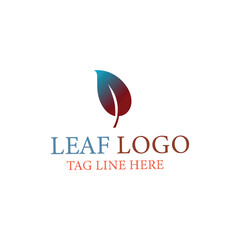 Free vector leaf logo gradient colorful design illustrations