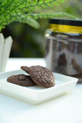 Popular cookies in Malaysia known as chocolate chips cookies during celebration of Eid Mubarak (Hari Raya).