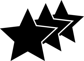 Stars line icons set. Rank, quality, shining sparkle, magic, favorite, logo, bright firework, falling, fantasy vector illustration.