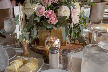 Special event elegant reception table setting.