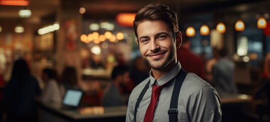 Fototapeta premium man in bar