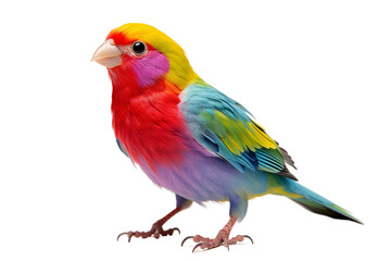 Fototapeta premium Wildlife in Multicolored Splendor On Transparent Background