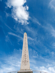 The Luxor Obelisk in Place de la Concorde in Paris, France