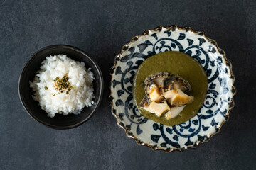 Abalone porridge and rice