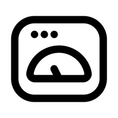 Speedometer Line UI Icon