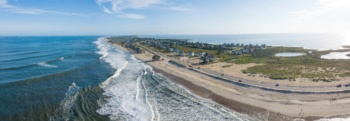 Cape Hatteras Island in North Carolina beach town USA
