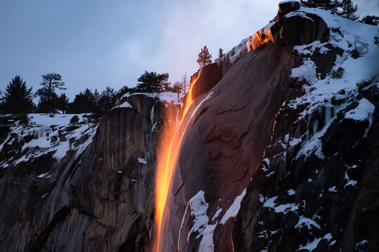 Firefall, waterfall in Yosemite, National Park
