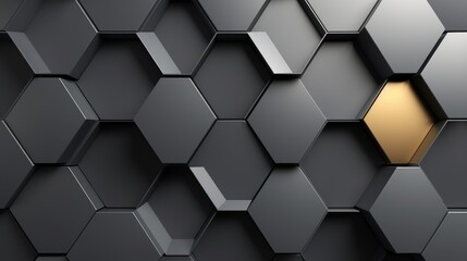 A sophisticated stock illustration with hexagons on a gray background. A clean and versatile background.