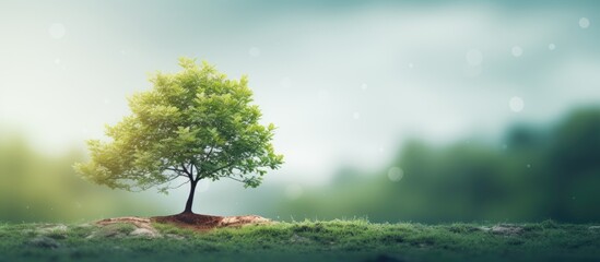 a tree with blurred background