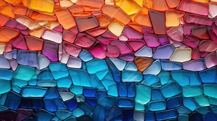 Abstract Colorful Glass Mosaic Texture Background