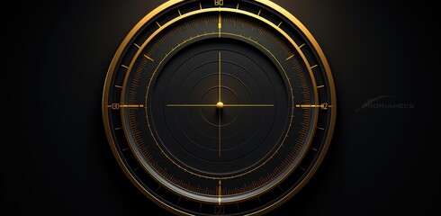 a digital yellow arrow is in the center of an image on a black background