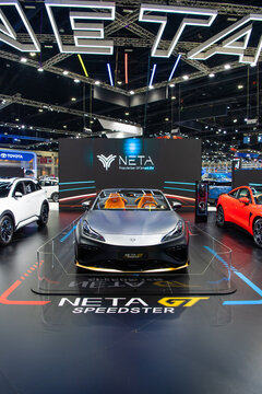 Neta GT Speedster EV car on display at The 40th Thailand International Motor Expo 2023 on November, 2023 in Nonthaburi, Thailand.