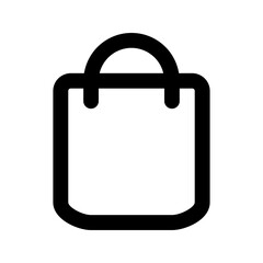 shopping bag line icon