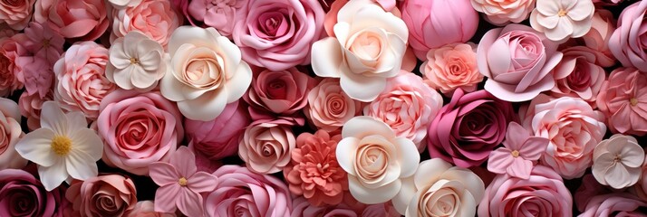 Flower Texture Background Wedding Scene Roses, Banner Image For Website, Background, Desktop Wallpaper