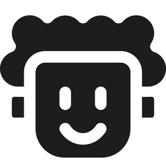 Customer Support Friendly Bold Icon