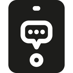 Customer Support Mobile Service Bold Icon