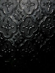 glass with a patterned texture