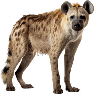 투명한 배경 위에 하이에나