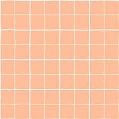 Seamless repeating pattern Red Color of the year Peach Fuzz plaid, waves or polka dots for wrapping paper, surface design and other design projects