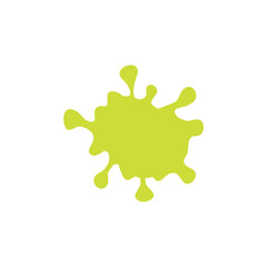 Obraz premium set of green splash elements splash