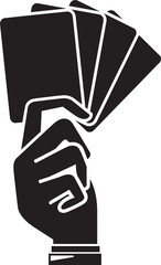 Hand Holding Cards Icon
