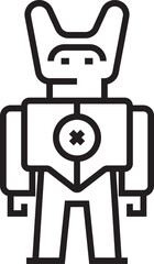Robot Cartoon Icon
