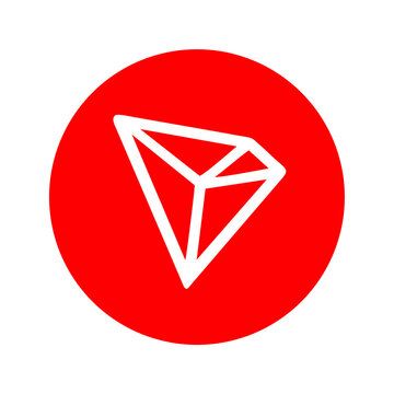 Tron crypto Token Coin blockchain symbol logo icon pictogram