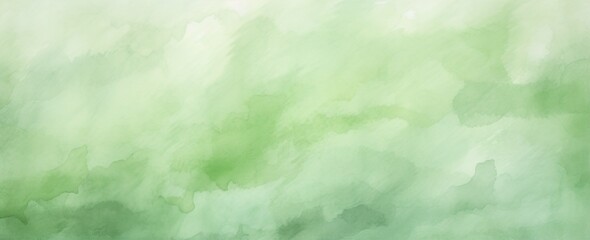 Green background with watercolor texture in abstract vintage pastel green border design