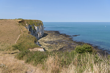 Cliffs near Yport on a sunny day