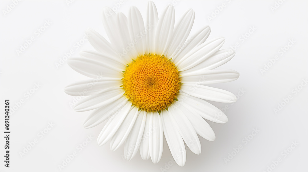 Sticker daisy isolated on white background