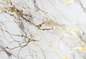 a white marble texture with gold foil,