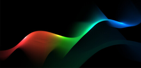 Modern abstract wave lines.
