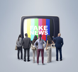 Audience following fake news on television