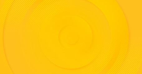 Sunny yellow orange corporate abstract background. Trendy dynamic illustration with 3d round shapes. Circular soft geometric line. Business hot sale design. Bright childish gradient  universal banner  - obrazy, fototapety, plakaty