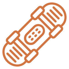 Vector Design Skateboard Icon Style