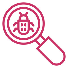 Vector Design Bug Search Icon Style