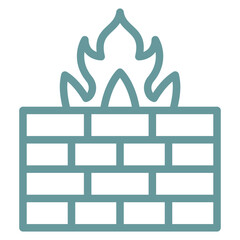 Vector Design Firewall Icon Style