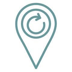 Vector Design Refresh Location Icon Style