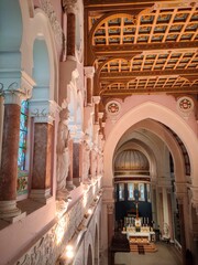 Interior view of the Basilica of Saint Augustine in Annaba