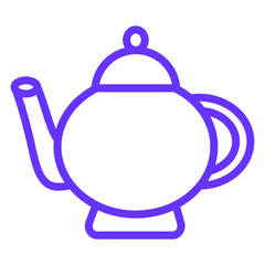 Vector Design Tea Pot Icon Style