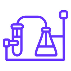Vector Design Chemical Experiment Icon Style