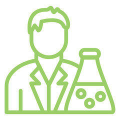 Vector Design Chemist Icon Style