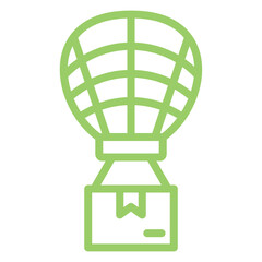 Vector Design Air Balloon Delivery Icon Style